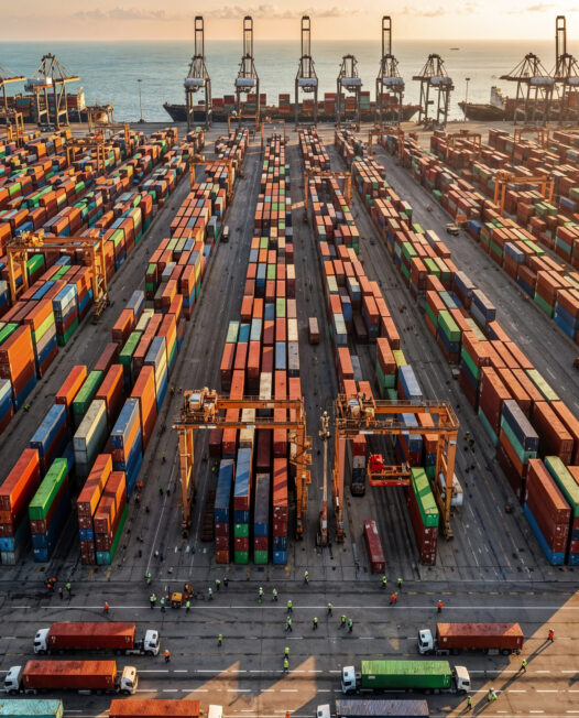 aerial-view-busy-container-port-with-cargo-ships